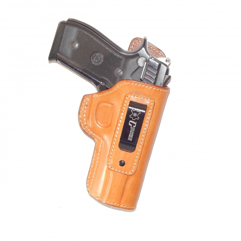 Coldre Artesanal Velado PT 945 ANTIGA sem trilho